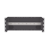 Soporte Industrial Para Instalar Equipos de Montaje en Riel DIN, Para Racks o Gabinetes Estándar de 19in, de 4UR, Color Negro